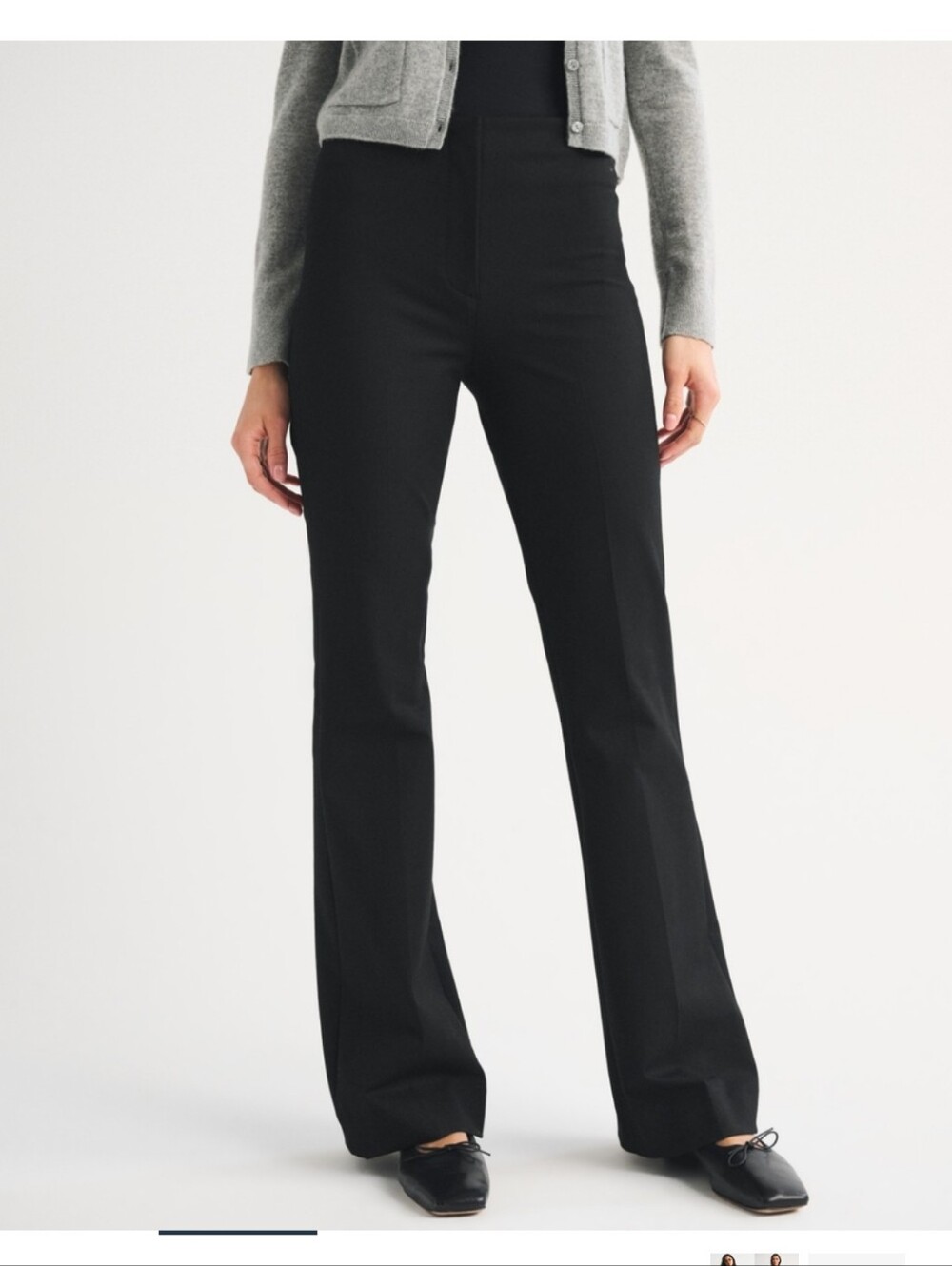 Abercrombie & Fitch Black Forme Boot Cut Pants Size 27